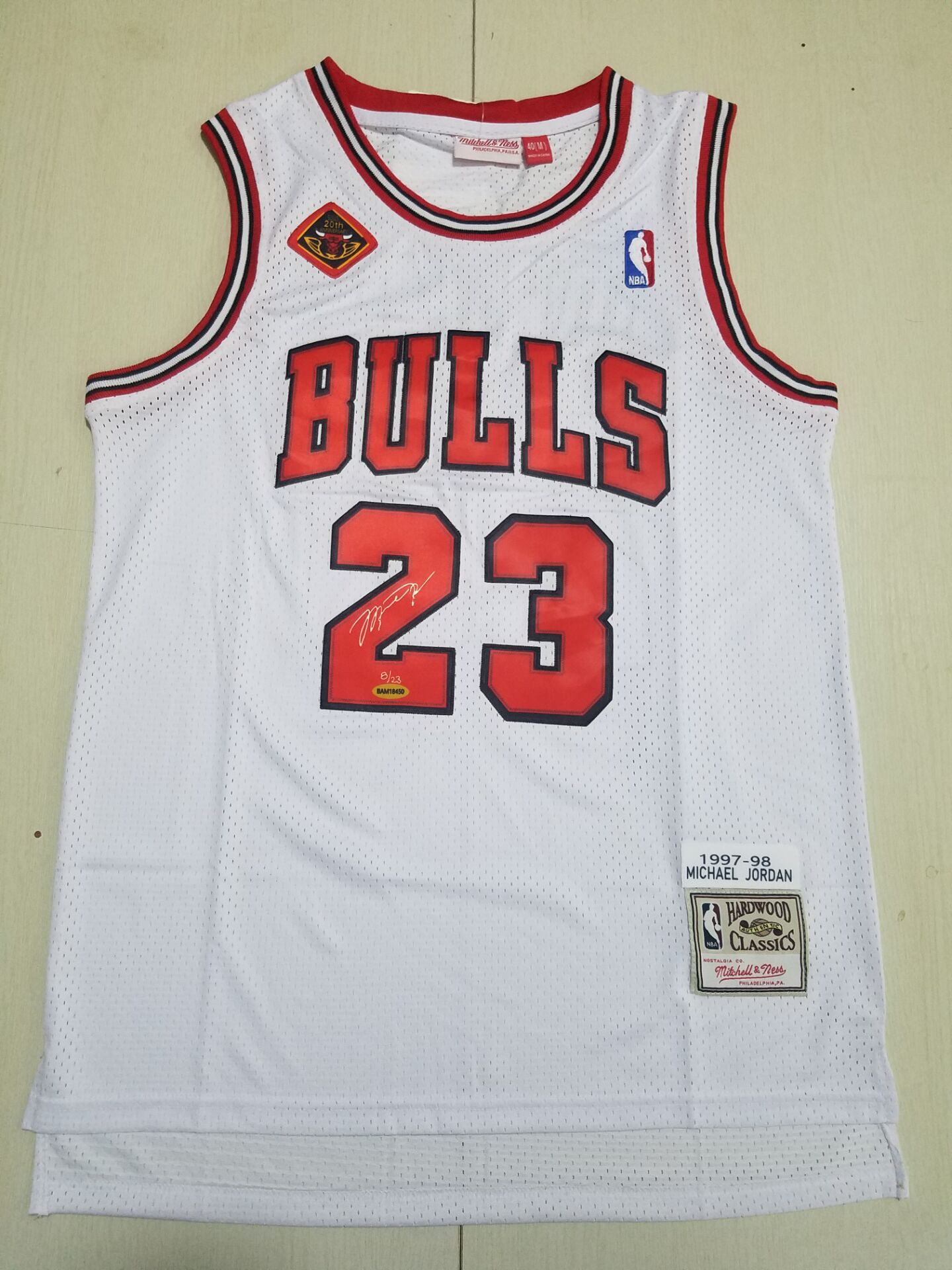 Men Chicago Bulls #23 Jordan White Signed version 2022 NBA Jersey